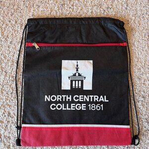 North Central College NCC Red Drawstring Backpack School Spirit